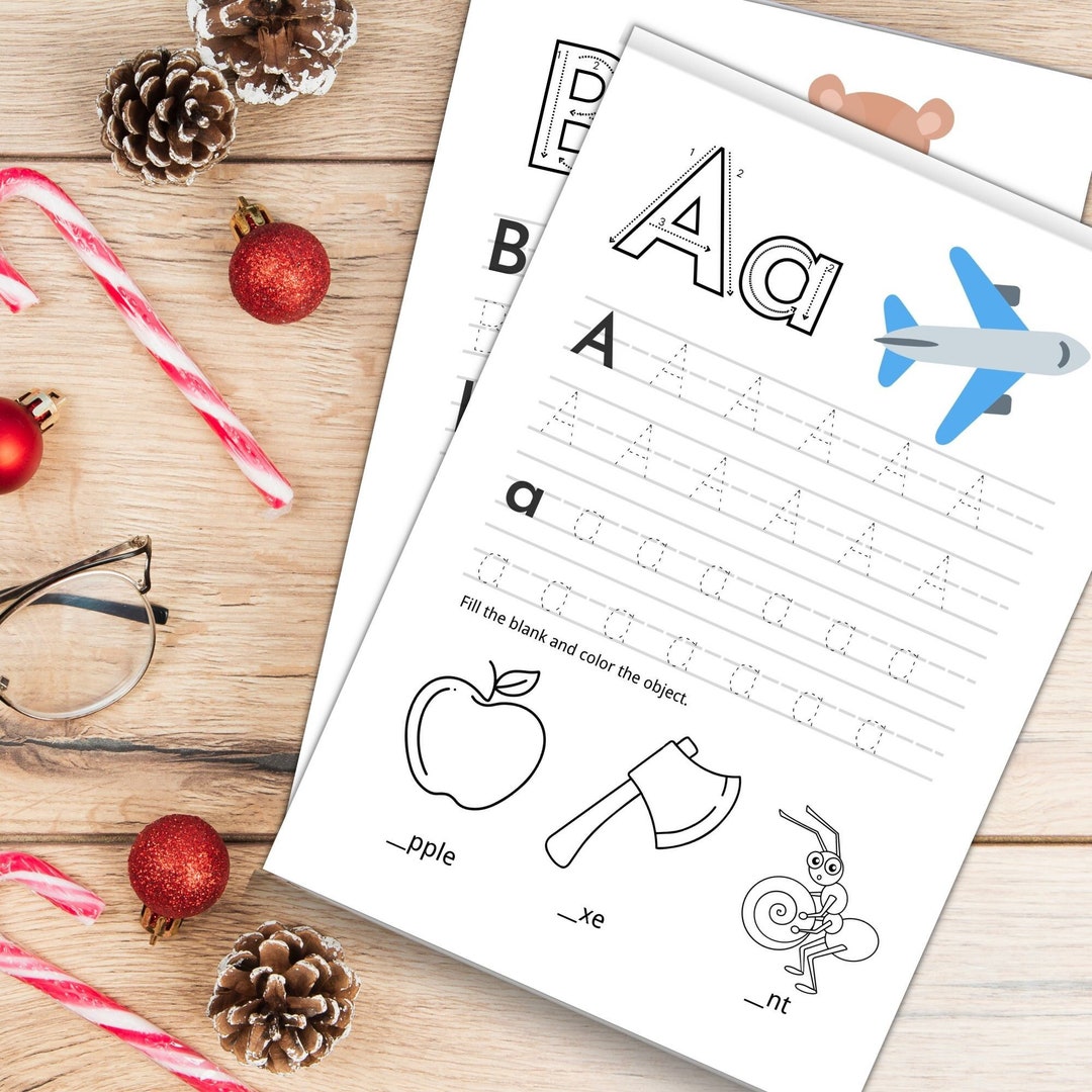 Alphabet Letter Tracing, Printable Alphabet Tracing Page, Dotted