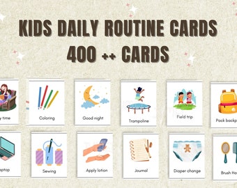 Daily Routine Chat for Kids | Learning Material For Preschool Kids | Kids Daily Routine Chat Schedule | Visual Schedule for Kids | For Kids