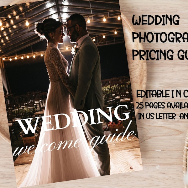 Wedding Photography Price Guide Template | Magazine Template | Photography Client Guide | Photography Pricing Template | Warm Family Session