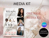 Editable Media Kit Template | Influencer Media Kit | Social Media Branding Kit | Tiktok Influencer Media Kit | Rate Card | Instant Download