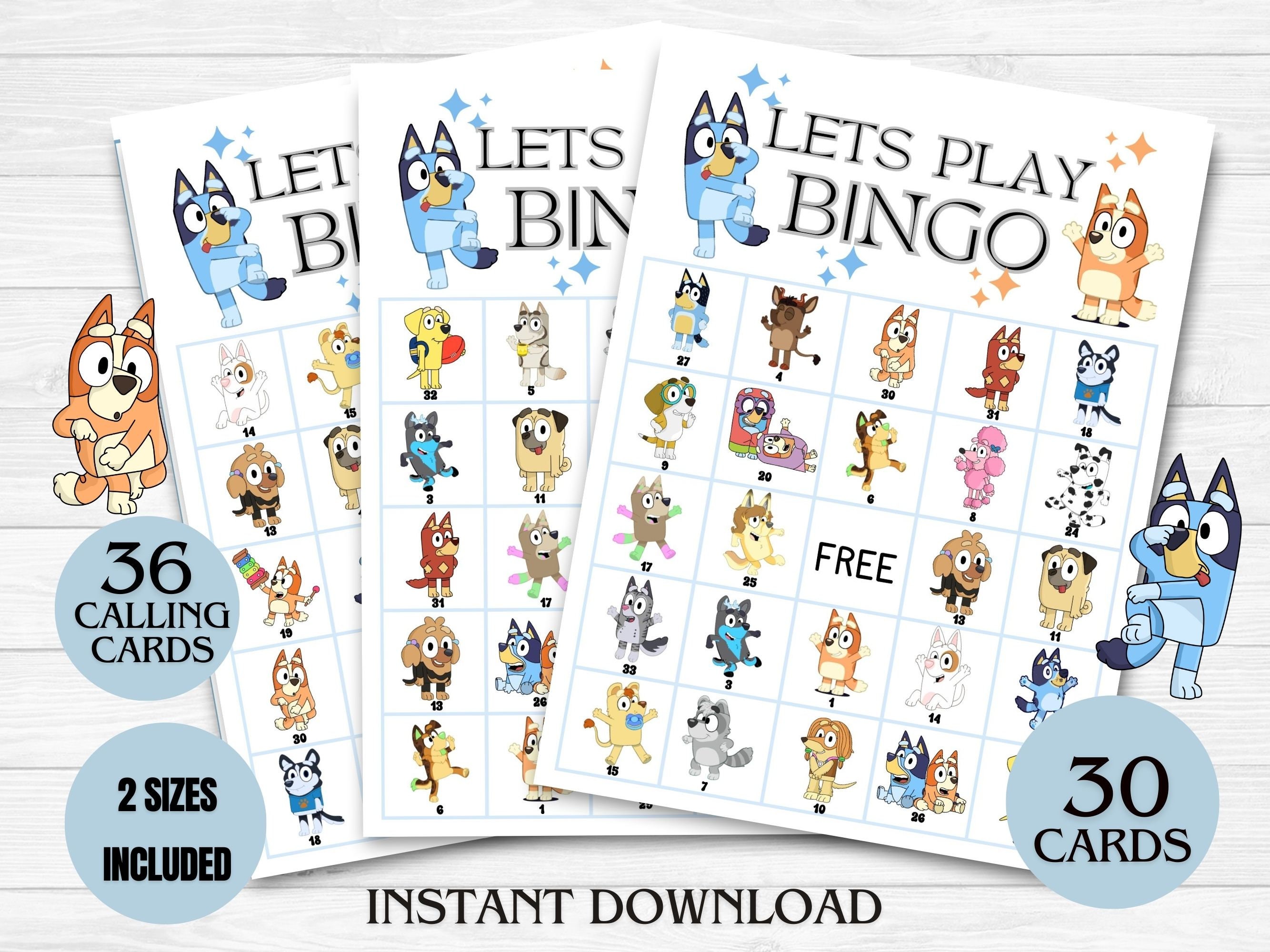 Bluey Bingo Printable Bluey BINGO Bingo Bluey Party Game Bluey Bluey Bingo Printable Bluey BINGO Bingo Bluey Party Game Bluey