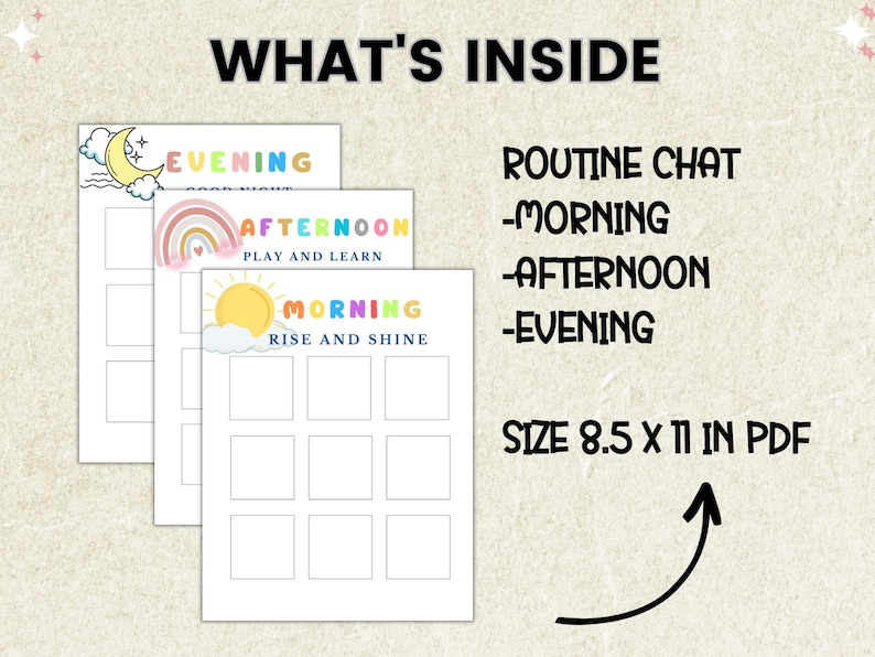 Daily Routine Chat for Kids | Learning Material for Preschool Kids ...