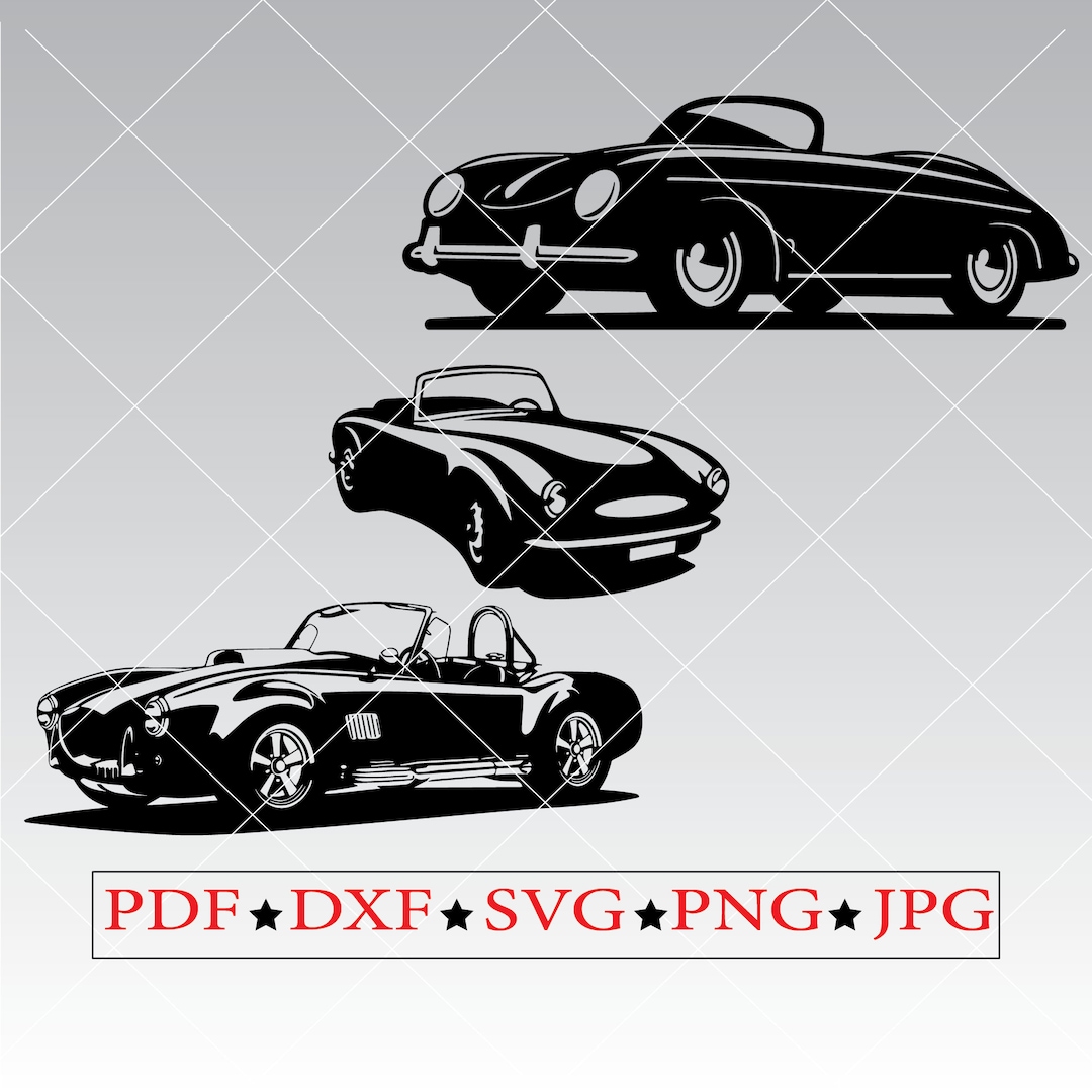 Classic Car Clipart Svg Cars for Gifts Design Svg Clipart Files Classic
