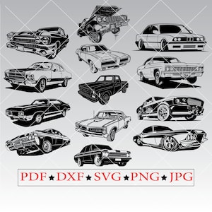 Classic Car Clipart Svg Auto per regali design Svg Clipart file Classic Cars Svg Files per cricut Cars Svg file Car Svg PNG Car Svg file