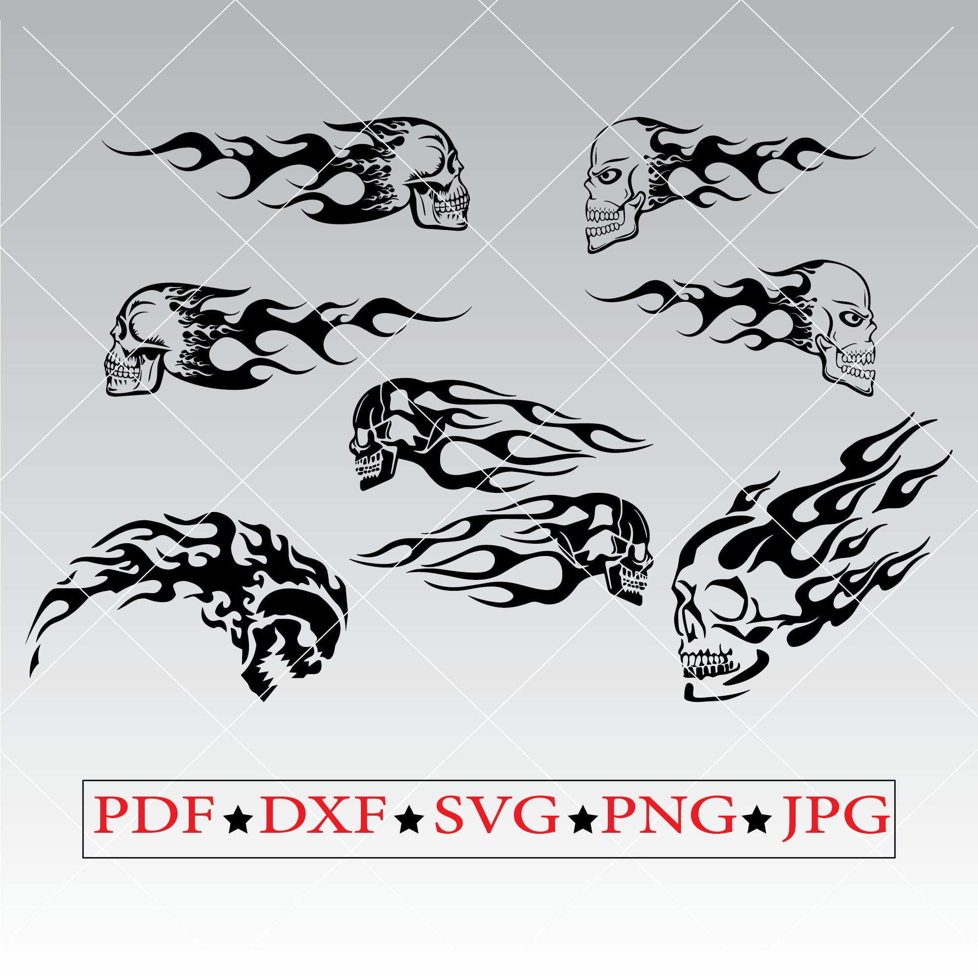 Skull Svg for Gifts Skull Design Svg Clipart Files Skull Svg Files for ...