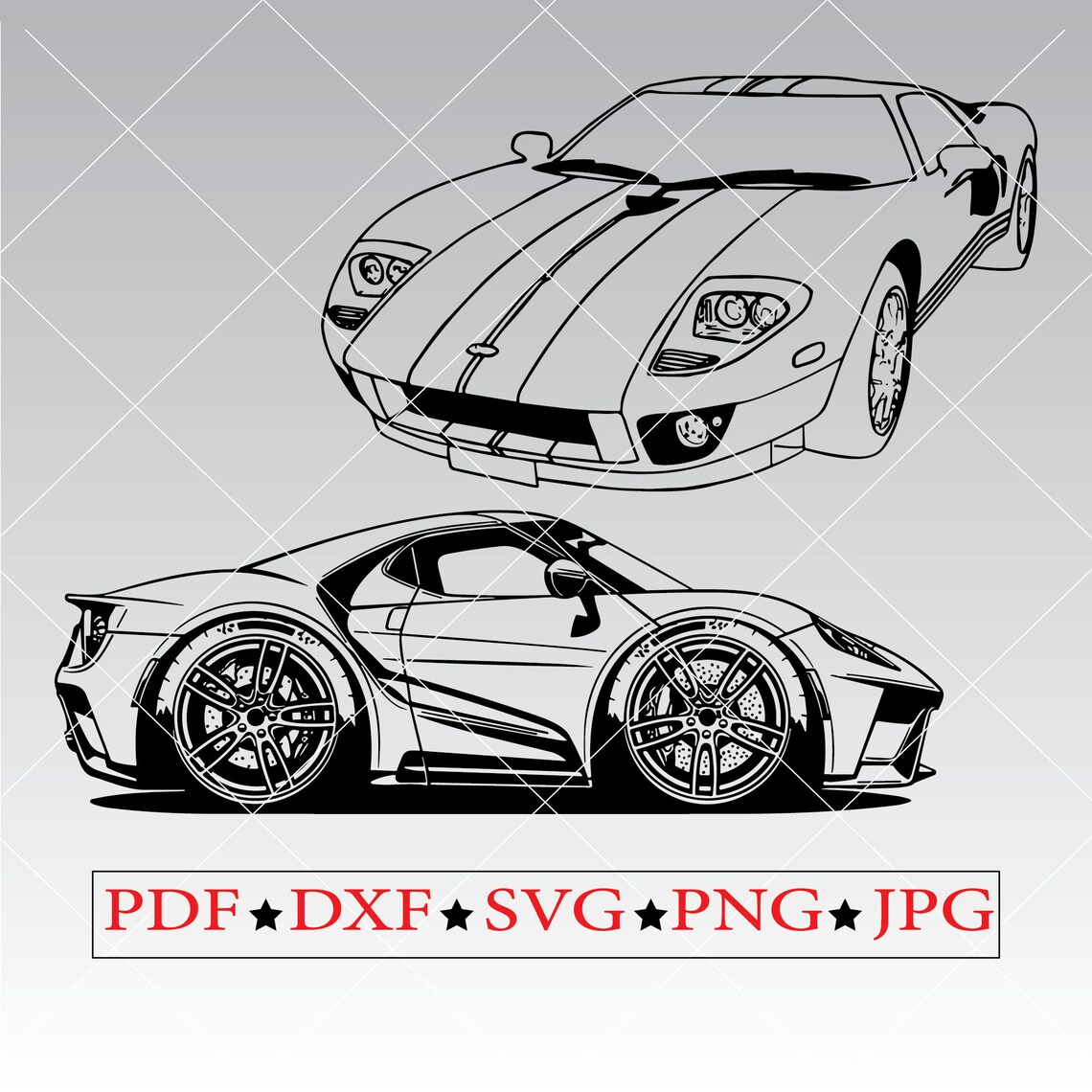 Sport Car Clipart Svg Cars for Gifts Design Svg Clipart Files Sport