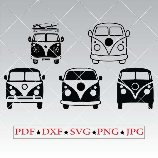 Van Clipart Svg Cars for gifts design Svg Clipart files Vehicle Svg Files for cricut Classic Car Svg files Car Svg PNG Bus Svg file