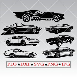 Clipart oldtimer: sportwagen SVG-, PNG-, pdf-bestanden