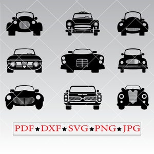 Classic Car Clipart: Vintage Car SVG, PNG, PDF Files