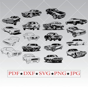 Classic Car Clipart Svg Auto per regali design Svg Clipart file Classic Cars Svg Files per cricut Cars Svg file Car Svg PNG Car Svg file