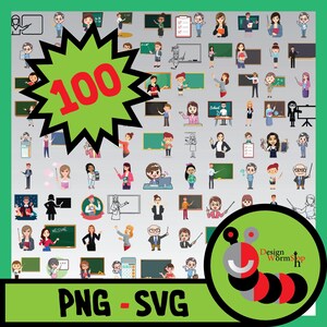 100 Lehrer-Svg-Bundle-Design-Svg-Schnitt-Dateien-Svg-Dateien für Cricut Charaktere-Svg-Bundle-Schule-Svg-Dateien-Svg-PNG-Bundle-Professor-Svg-Dateien