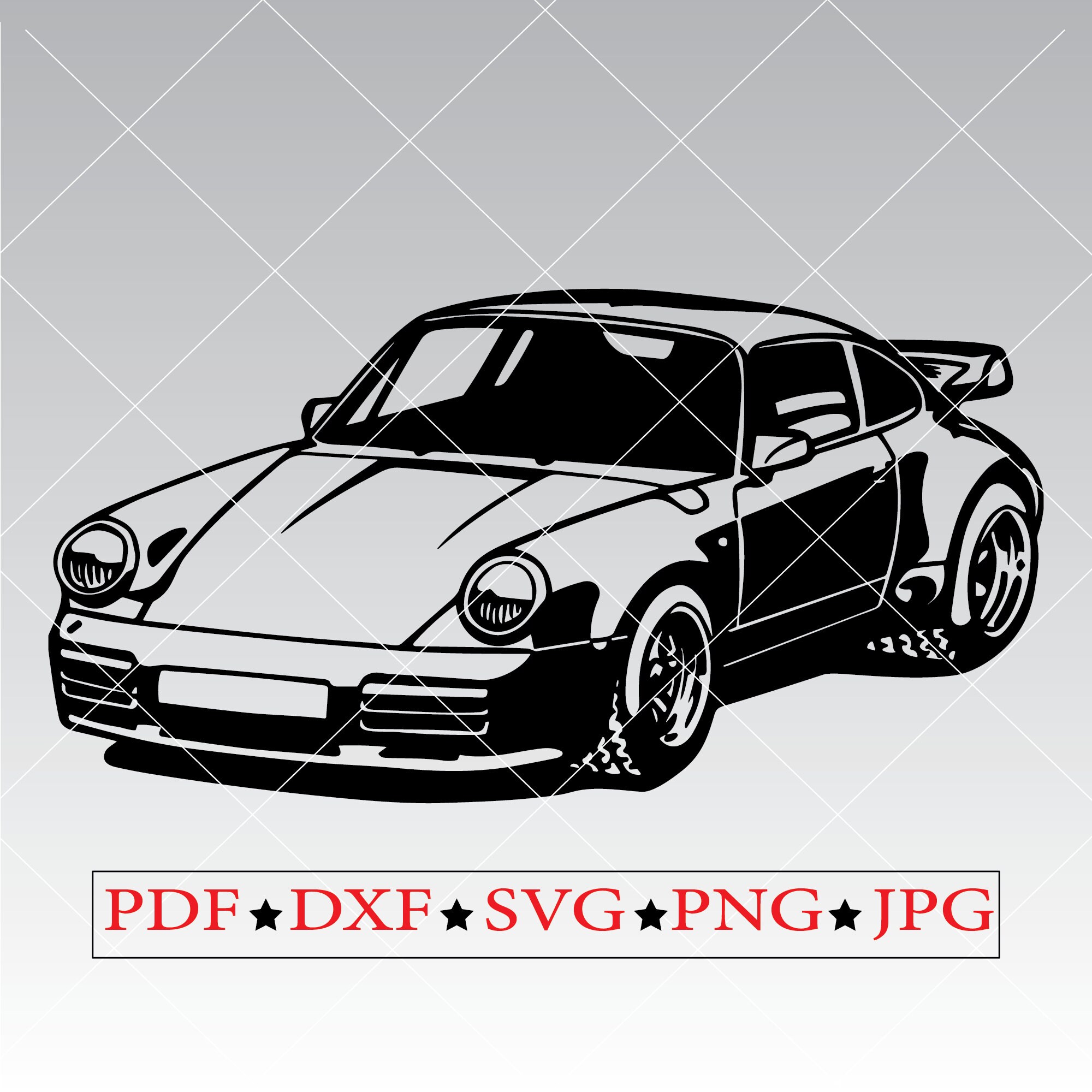 Sport Car Clipart Svg Cars for Gifts Design Svg Clipart Files Etsy