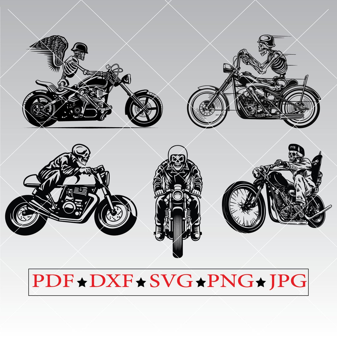 Motorcycle Riding Svg Motorcycle Clipart Svg Biking for Gifts Design Svg Clipart Files Ride ...
