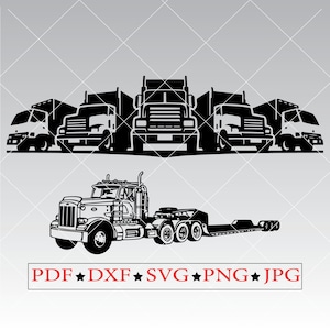 Camiones SVG Camiones Clipart para diseño de regalos Archivos de imágenes prediseñadas SVG Camiones Archivos svg para cricut Camiones Archivos svg Camión Svg PNG Camiones Archivos svg