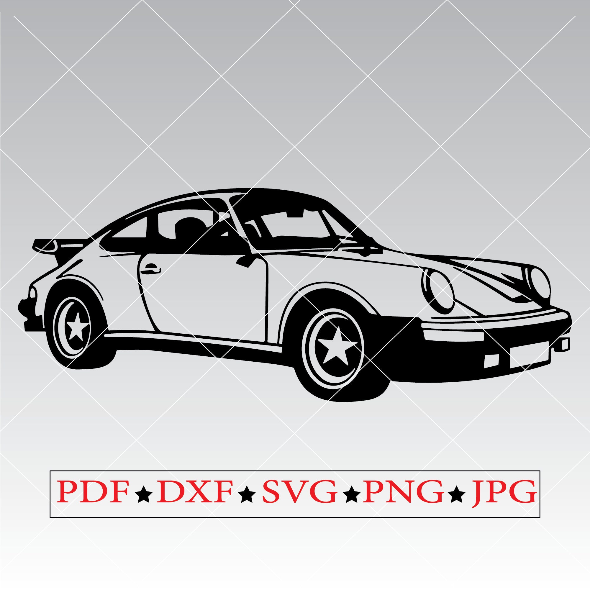 Sport Car Clipart Svg Cars for Gifts Design Svg Clipart Files Etsy