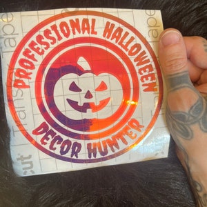 Professional Halloween Decor Hunter Decal