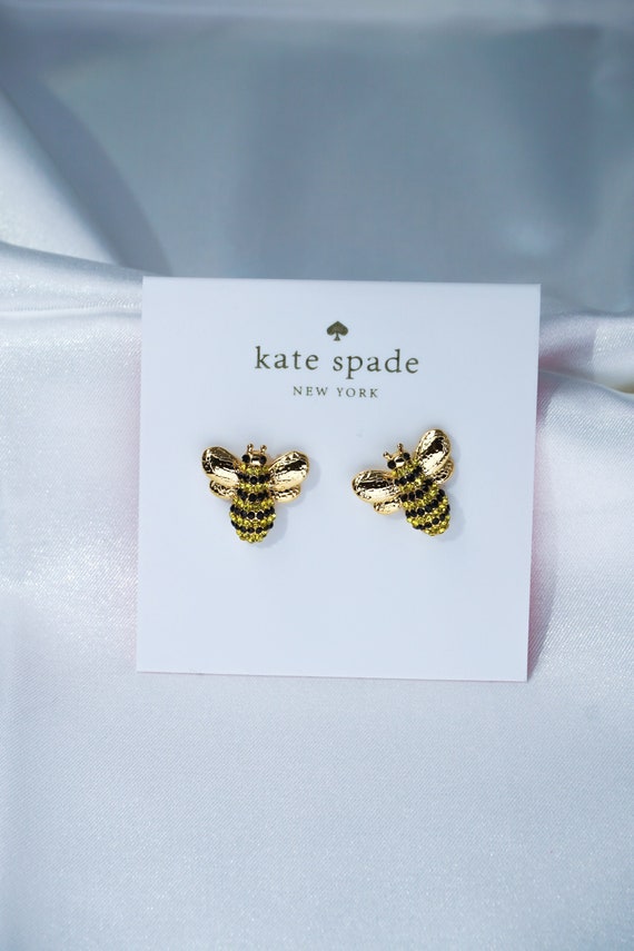 Kate Spade All Abuzz Bumble Bee Stud Earrings brand New With - Etsy