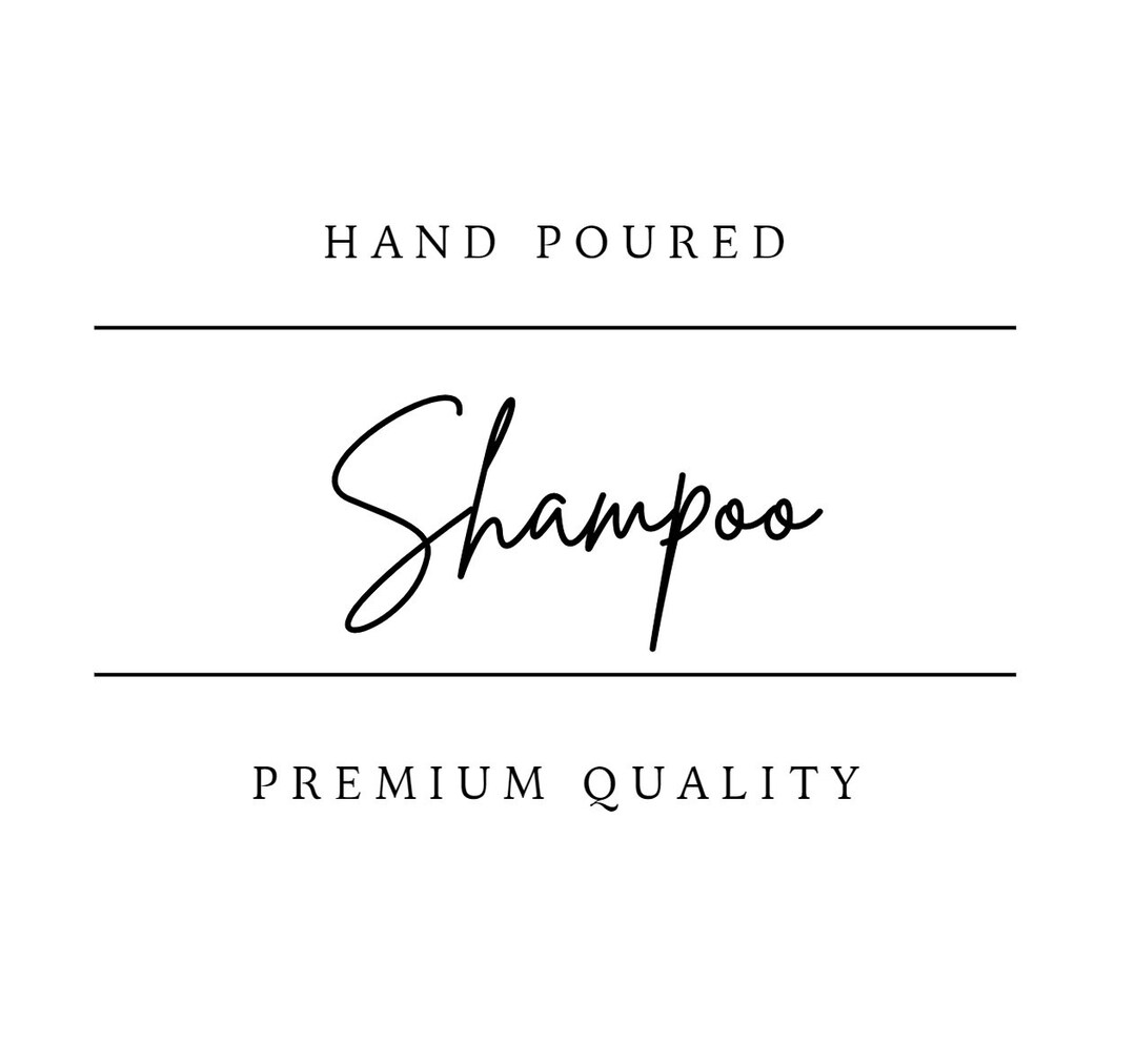 Shampoo Label Bathroom Labels Labels Farmhouse Labels Hand Etsy