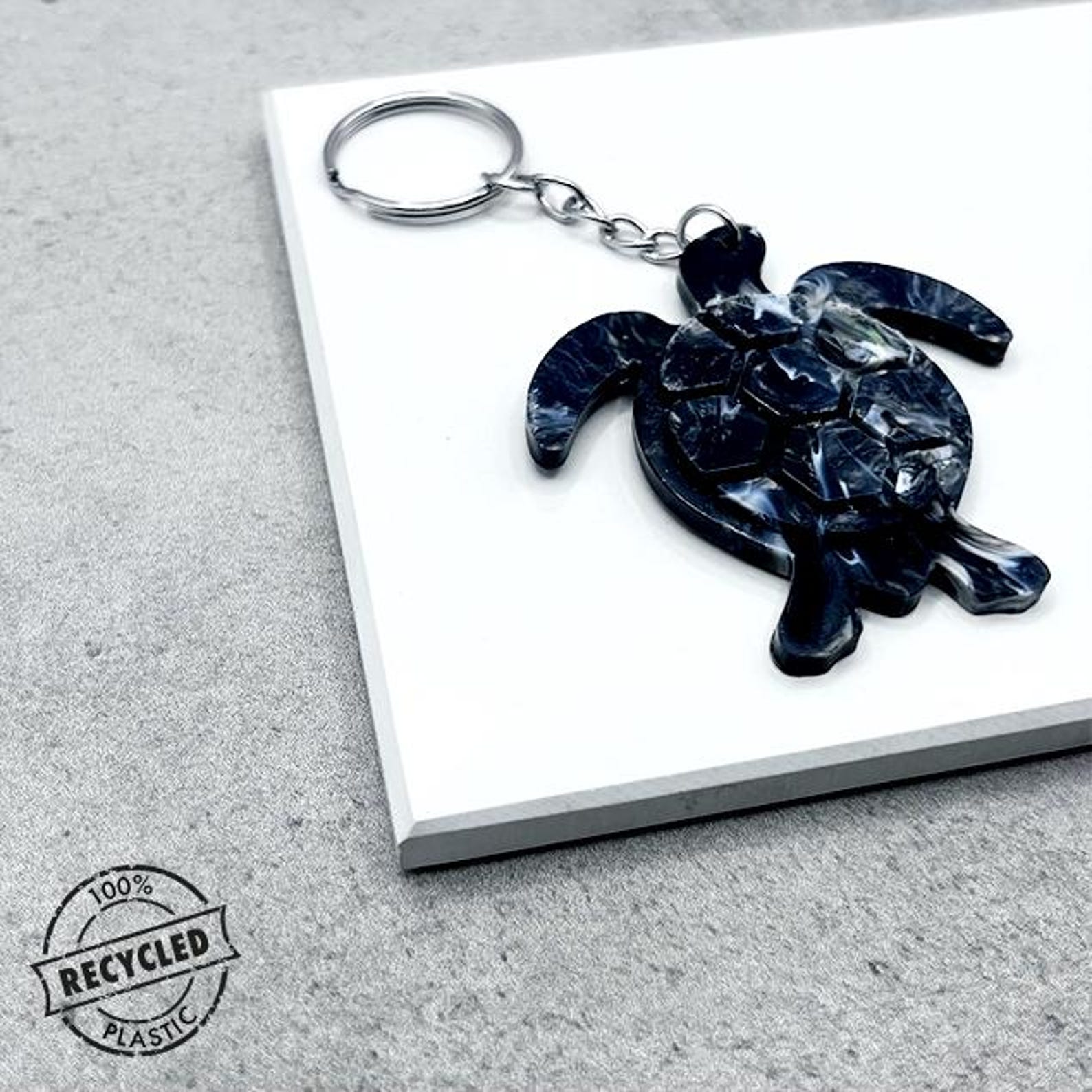 Post Consumer Plastic Keyring | 100% Recycled Plastic | Sustainable ...
