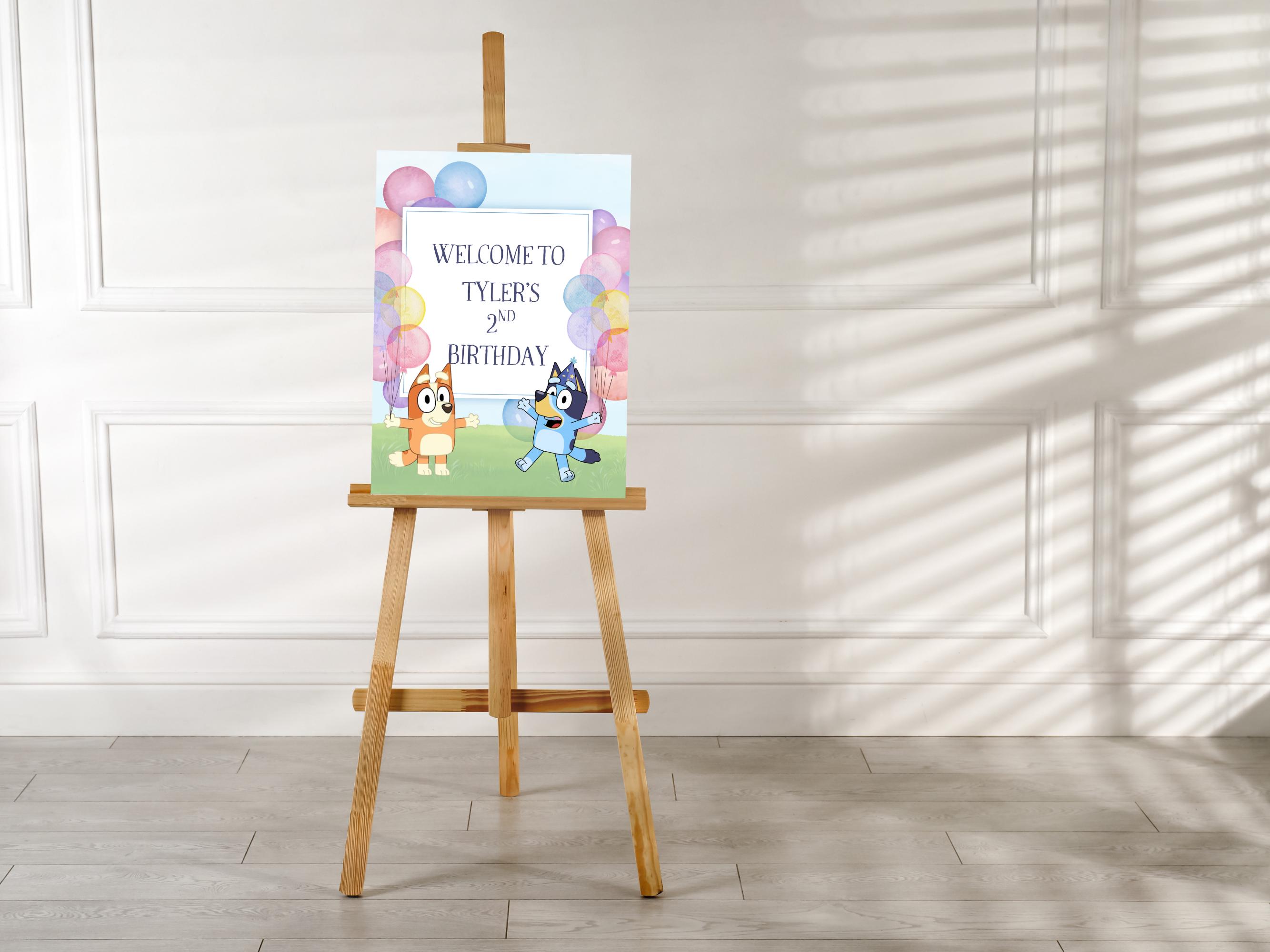 Bluey Birthday Bundle: Invite + Poster + Card