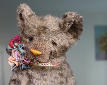 Mimir 36 cm (14,17 Zoll) - Teddybär Bär Sammlerstück Spielzeug Autor der handgefertigte Einzelstück OOAK Mohair