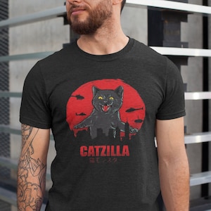 Catzilla Funny Cat Lover Unisex T Shirt