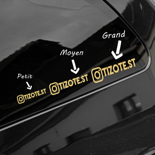 Sticker voiture instagram Etsy France