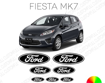 Emblem overlay kit, Car vehicle sticker, Ford fiesta mk7 logo