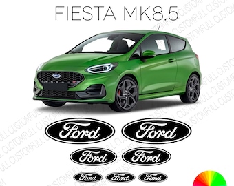 Emblem overlays kit, Car vehicle sticker, Ford Fiesta mk8.5 logo