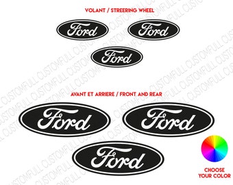 Emblem overlay kit, Car vehicle sticker, Ford Fiesta mk7.5/mk8/puma logo