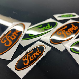 Ford Focus MK4 gel emblem kit, Car vehicle sticker, Ford focus mk4 logo image 4