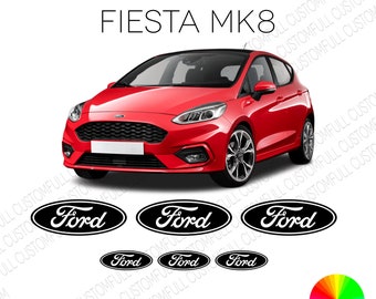 Emblem overlay kit, Car vehicle sticker, Ford Fiesta mk8 logo