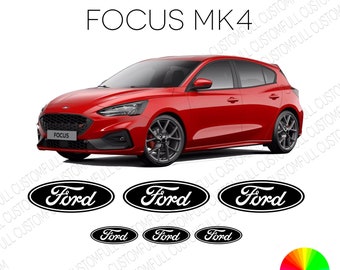 Emblem overlay kit, car vehicle sticker, Ford focus mk4 logo