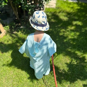 JUNO children&#39;s poncho, bath towel, muslin bath cape, poncho, children&#39;s bathrobe