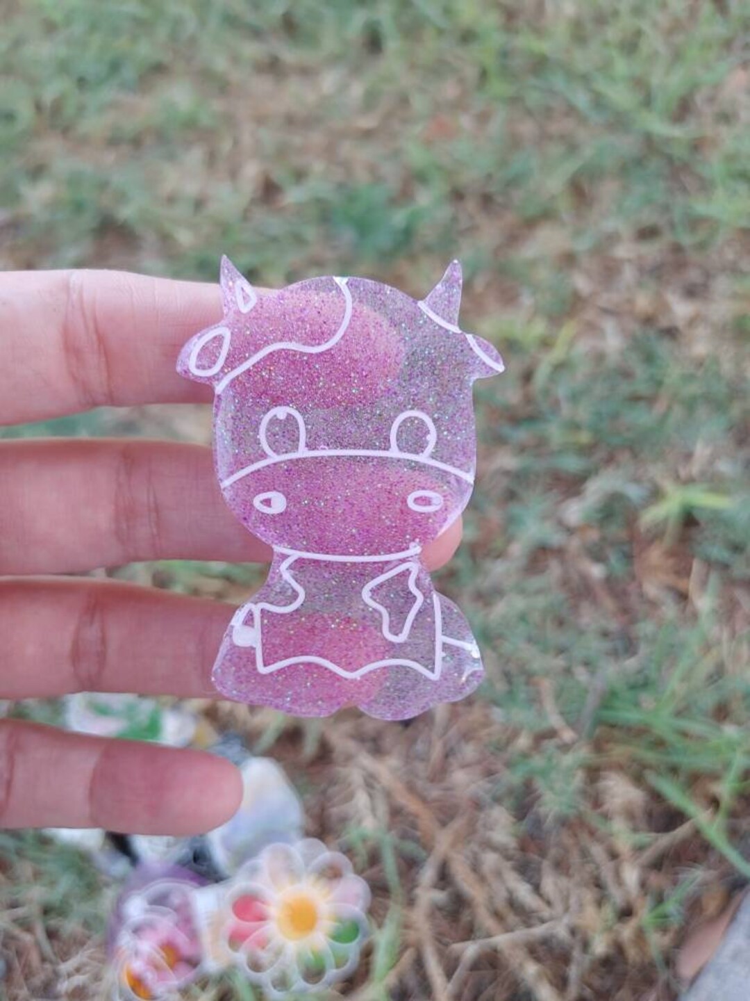 Baby Elephant Glitter Badge Reel Etsy