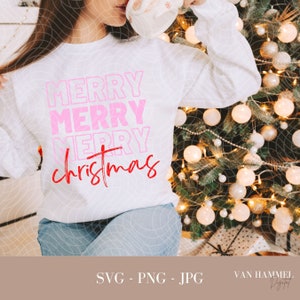 Joyeux Noël SVG PNG JPG | Pour usage commercial et personnel | | de téléchargement numérique DTF Design | Sublimation | Fichier Silhouette Cricut Cut