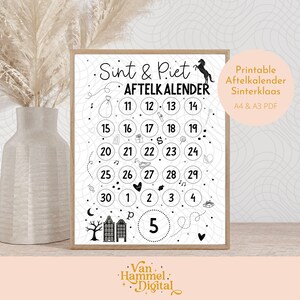 Sinterklaas Countdown Calendar 2025 Netherlands | PDF | For Personal Use | Digital File