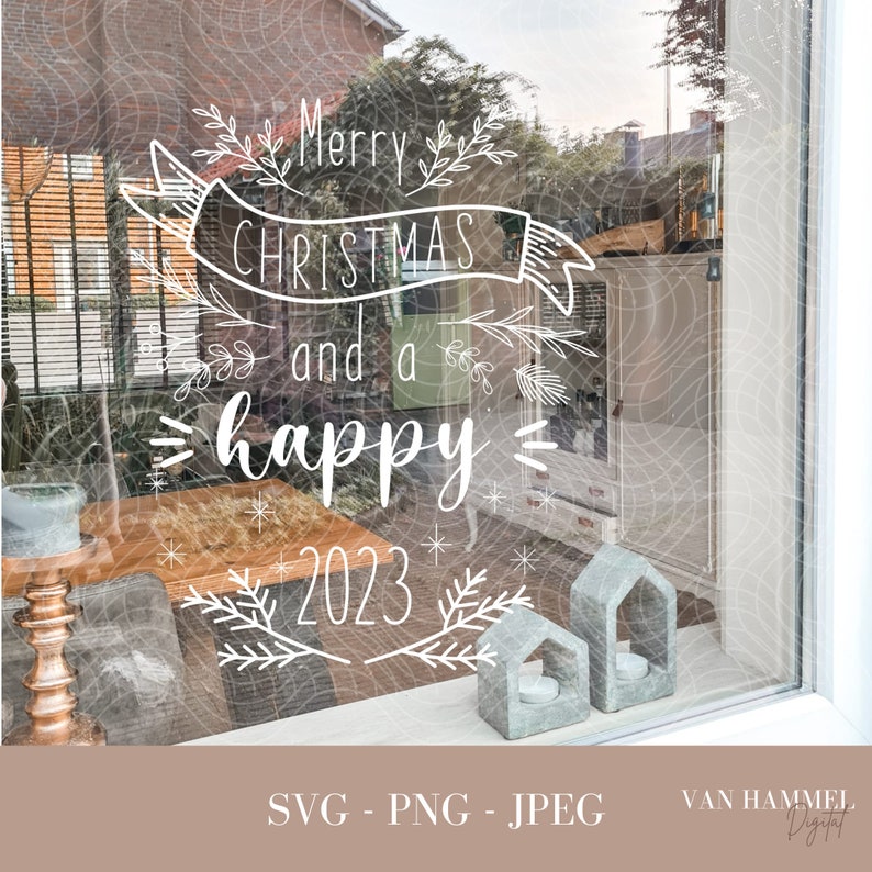 Christmas Svg Bundle for Vinyl Window Decorations Free for Etsy