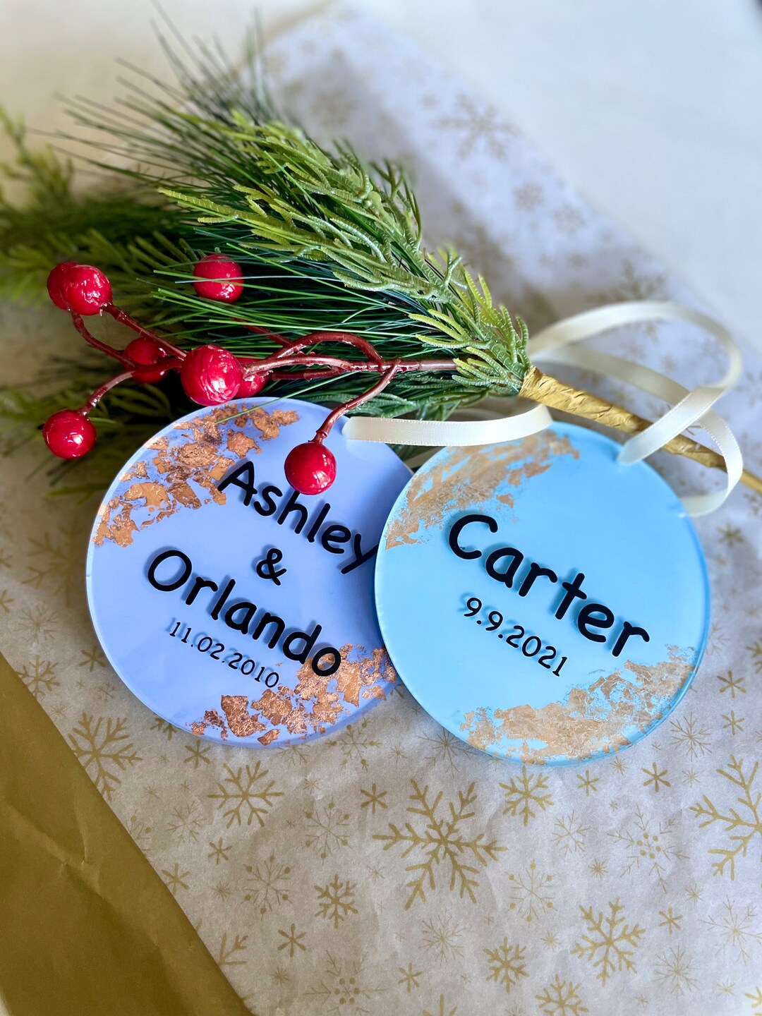 Personalized Acrylic Ornaments, Holiday Gifts, Christmas Ornaments ...