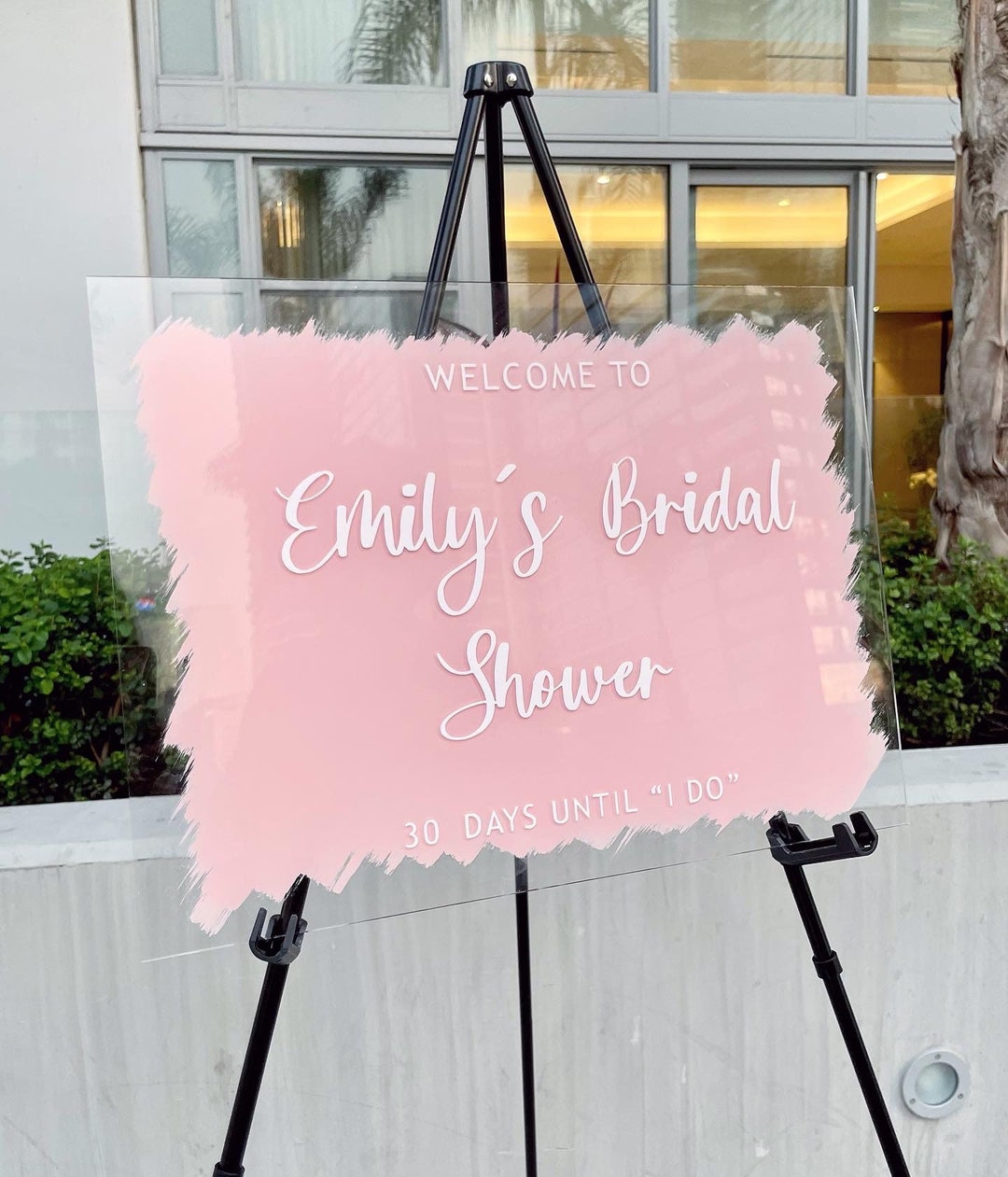 Acrylic Bridal Shower Sign, Wedding Shower Sign, Painted Acrylic, Wedding Shower Etsy