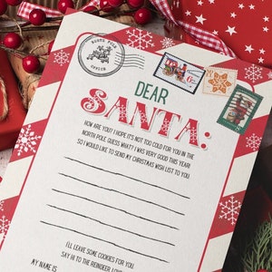 Carta a Papá Noel, Escribir una carta a Papá Noel, Descargable, Imprimible