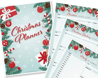 Printable Christmas Planner, Holiday Organizer, Fillable Planner Pages ...