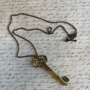 Amazing 4inch skeleton key pendant necklace