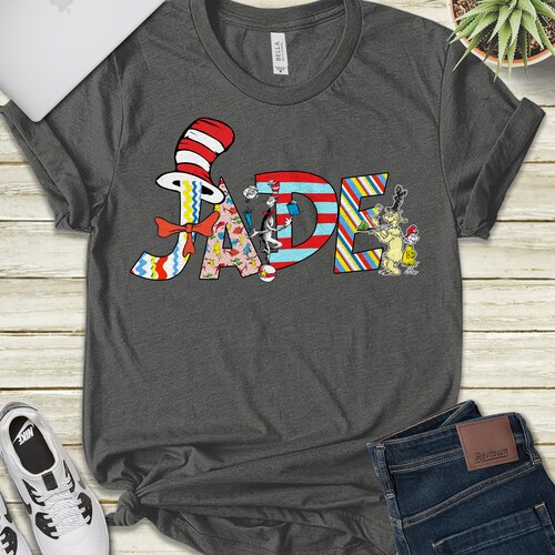 Cat and the Hat Hat Seuss Characters Read Across America Etsy