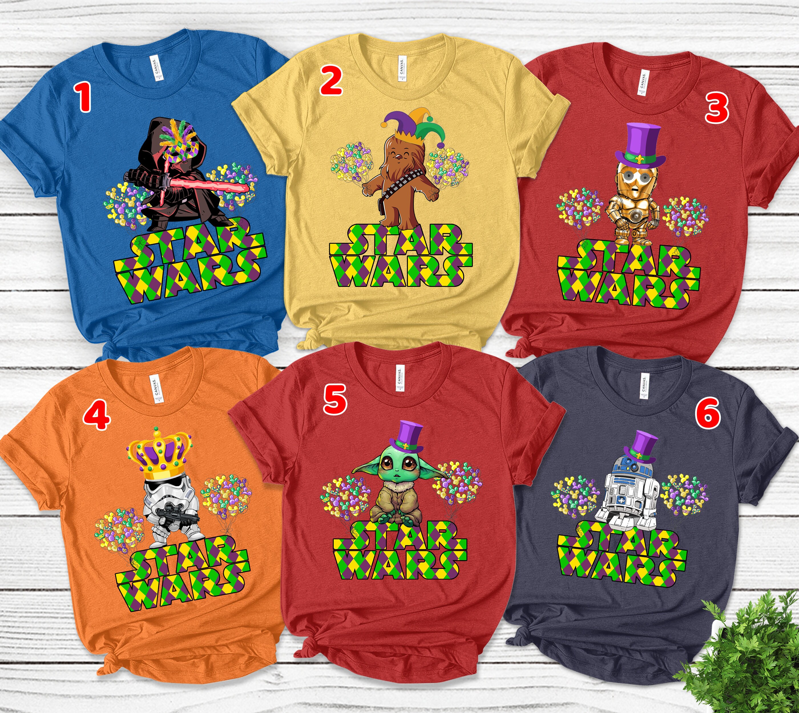Discover Disney Star Wars Mardi Gras Shirt