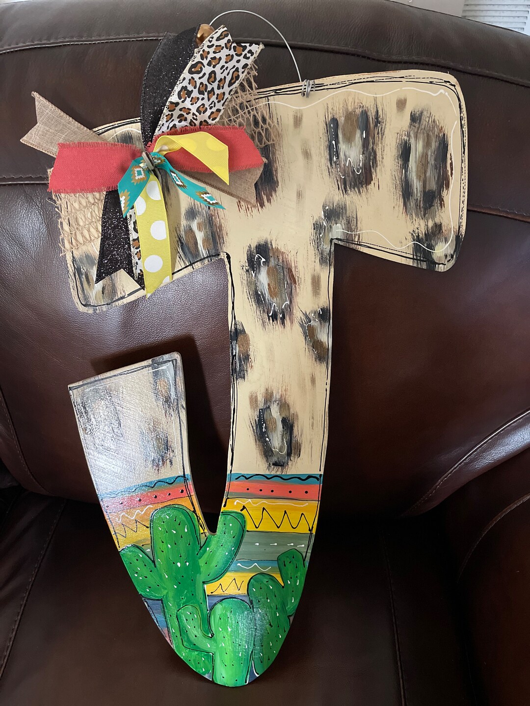 Initial Door Hanger Etsy