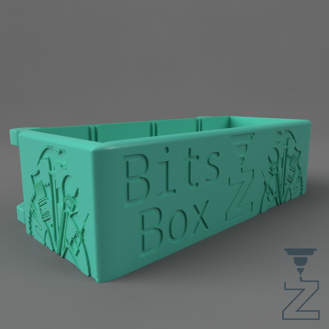 Bits Box A Desk Mounted Handy Storage Container Dividers 3D Model Files ...