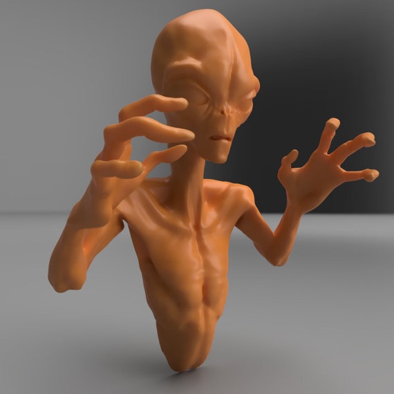 3D Alien Wall Art - Perfect For Halloween - *Support Free* - STL File - Instant Digital Download!