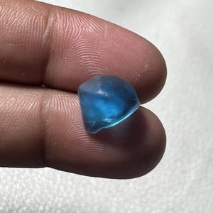 Attractive ~ Swiss Blue Topaz Blue Topaz Rough Gemstone Size:- 13X10X7 Mm Swiss Blue Topaz Crystal From Russia For Making All jewelry 8 CT.