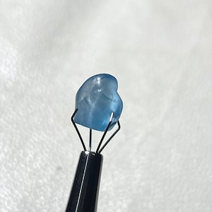 RARE Quality ~ Swiss Blue Topaz Blue Topaz Rough Gemstone Size:- 14X11X9 Mm Swiss Blue Topaz Crystal From Russia For Making All jewelry 10CT